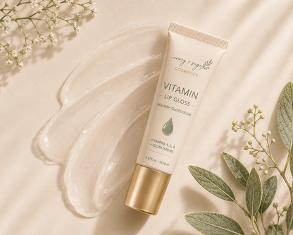 Vitamin Lip Gloss, Nourishing Shine with Vitamins A, C, E & Glutathione
